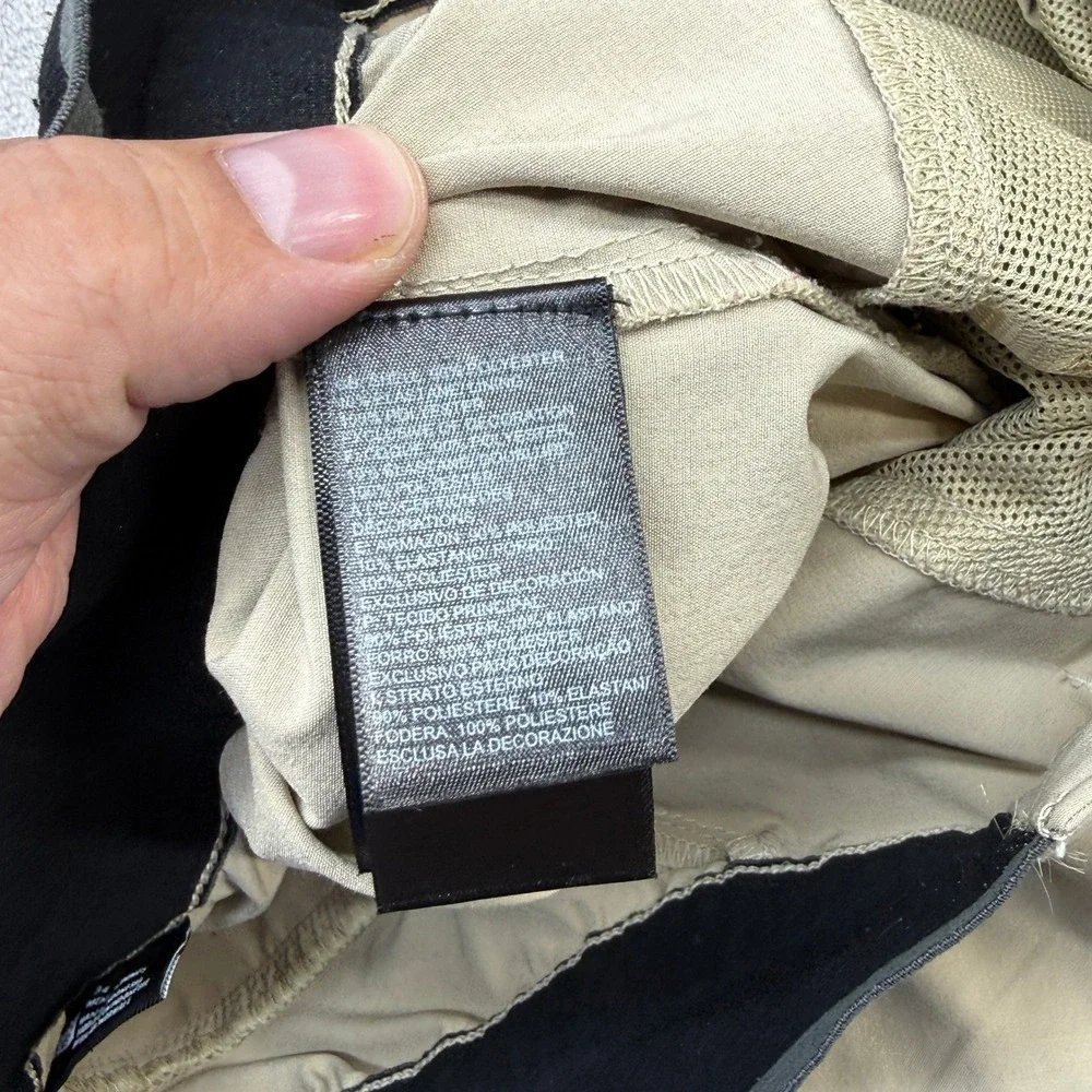 The North Face Convertible Pants Mens 34x30 Khaki Tan Zip Off Hiking NF0A3SO8